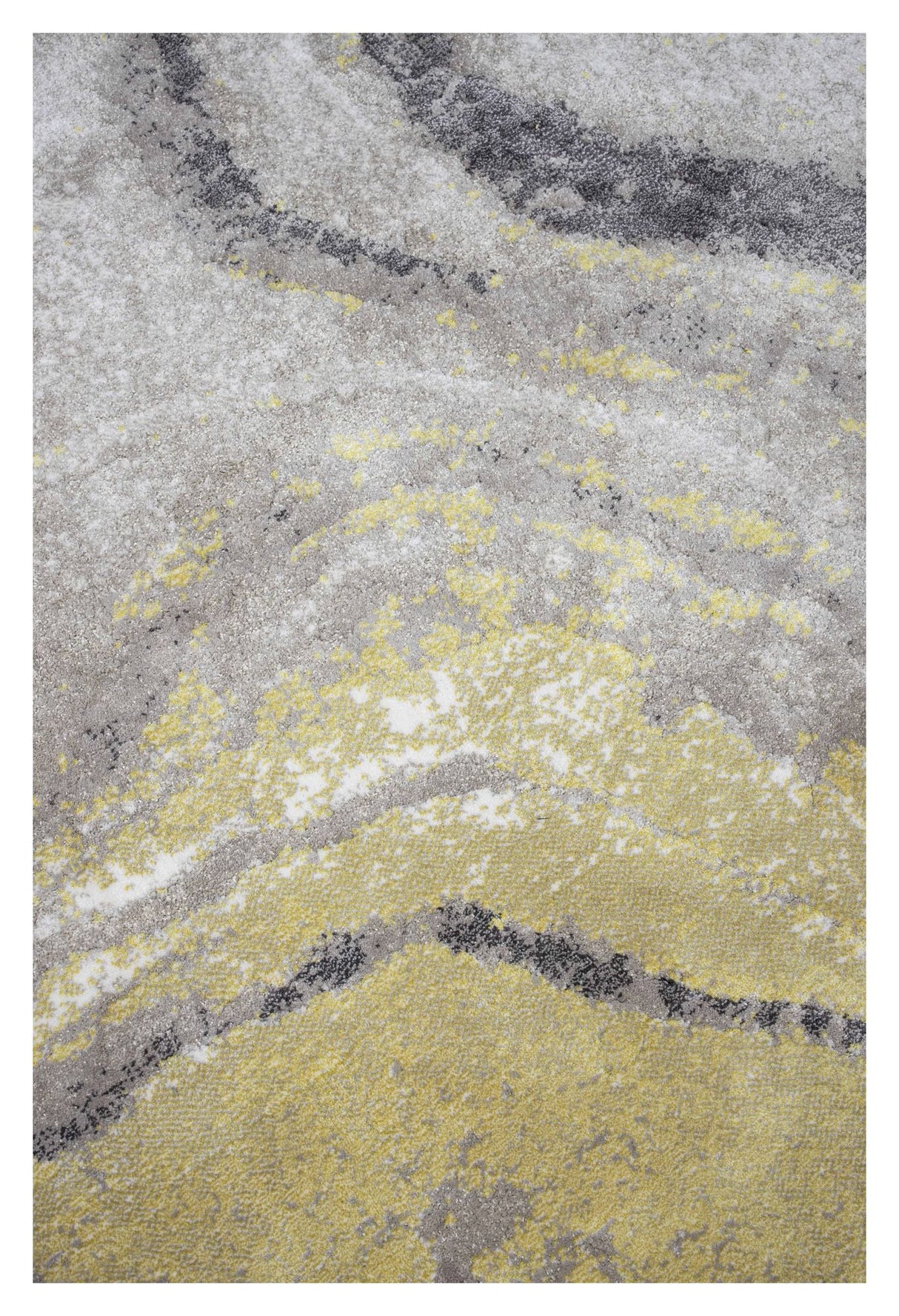 Zuiver Solar Tæppe, Ø240, Grey/Ochre - Unoliving.com