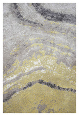 Zuiver Solar Tæppe, Ø240, Grey/Ochre - Unoliving.com