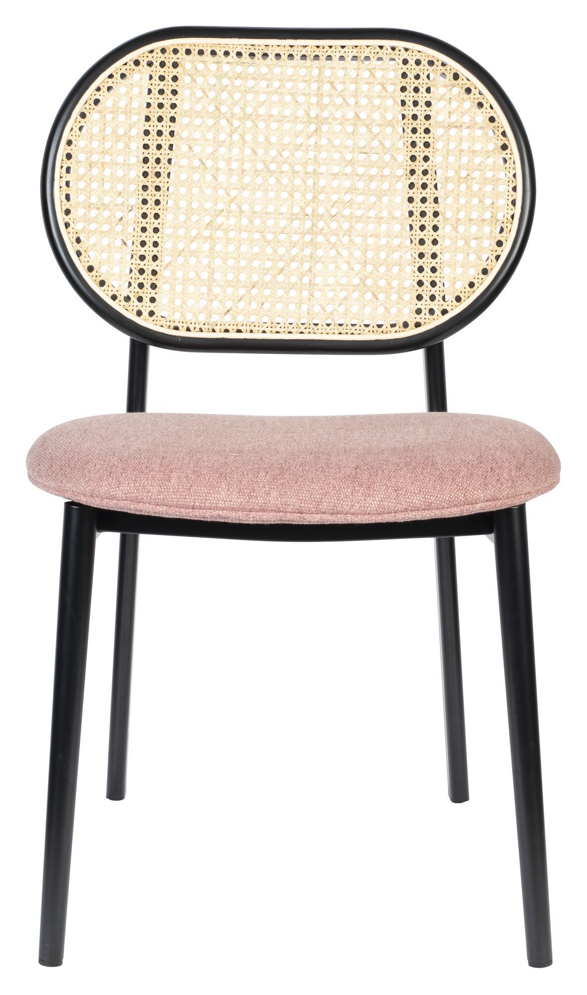 Zuiver Spike Spisebordsstol - Rattan/Pink - Unoliving.com