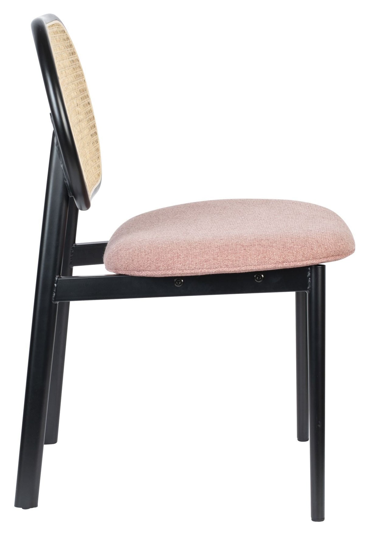 Zuiver Spike Spisebordsstol - Rattan/Pink - Unoliving.com
