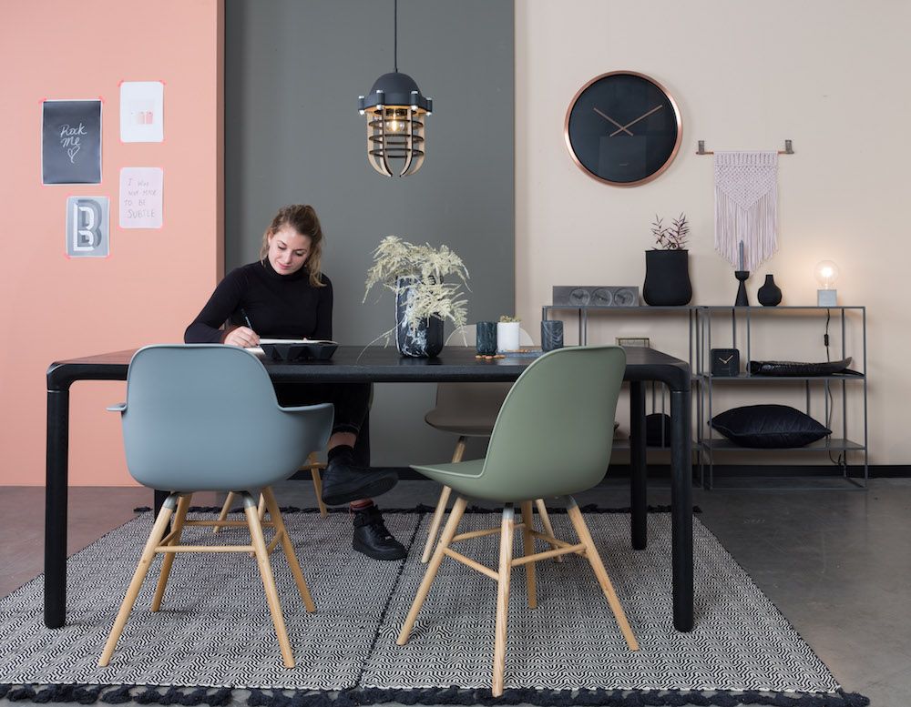 Zuiver Storm Spisebord - Sort Askefinér, 90x220 - Unoliving.com