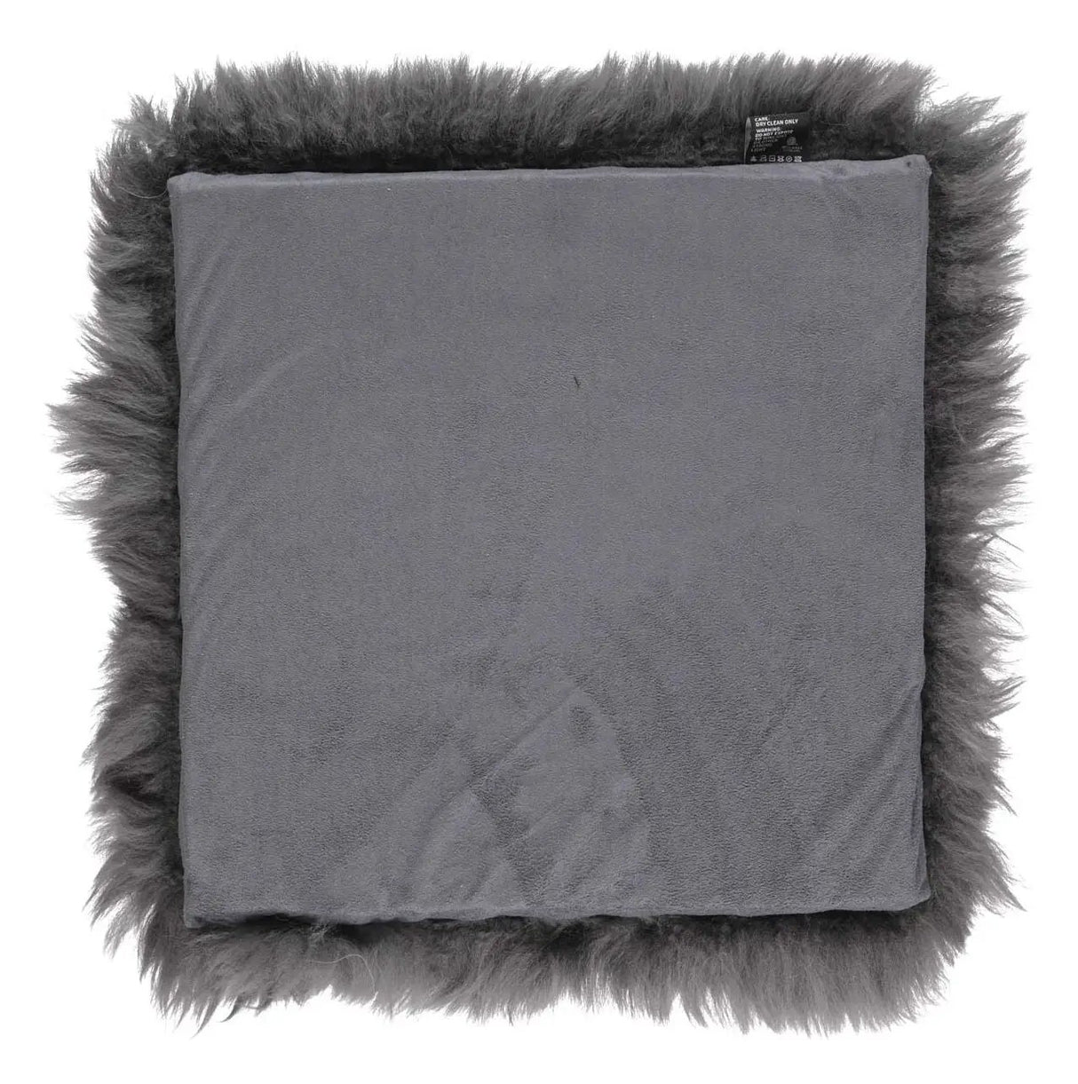 Hynde af Premium NZ langhåret lammeskind - Steel, 37x37