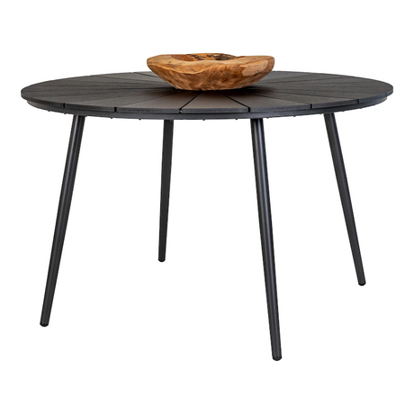 Rundt spisebord i sort nonwood på Ø120 cm